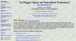 Desktop Screenshot of nopepperspray.org
